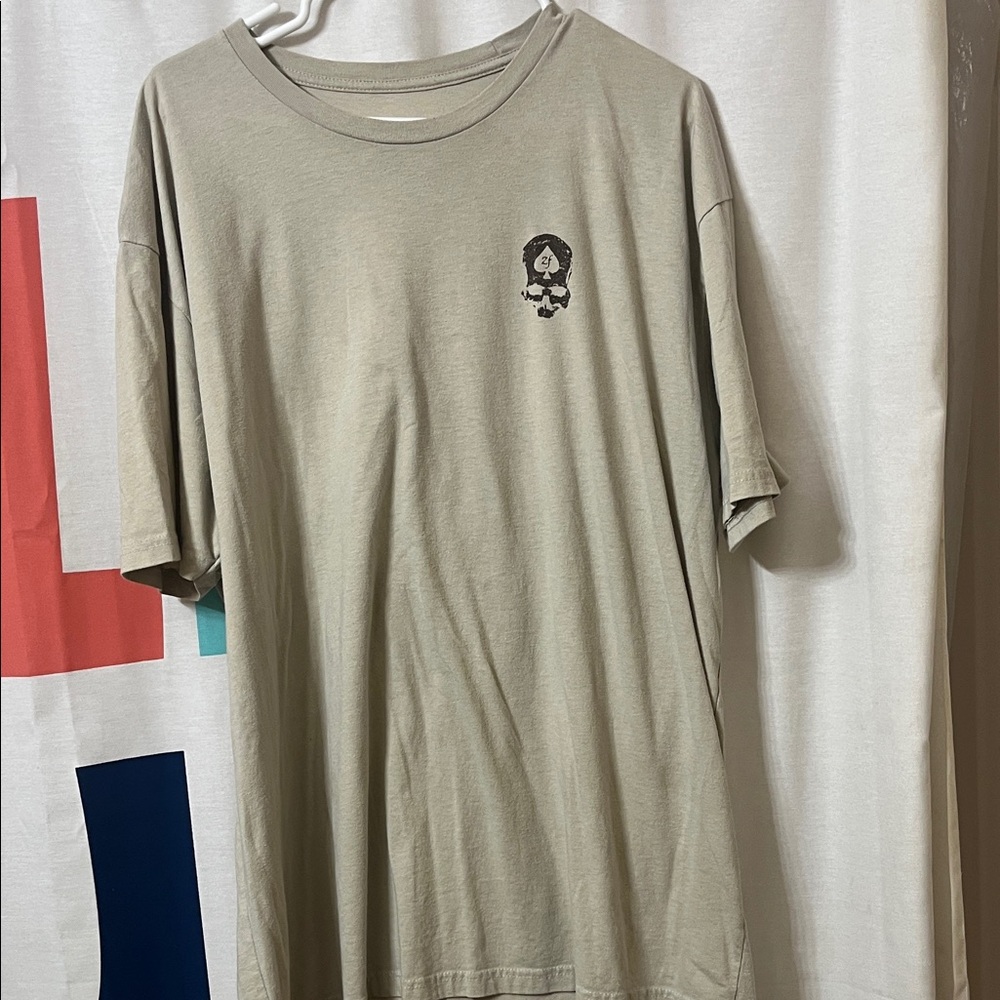 Men's Graphic Beige T-Shirt